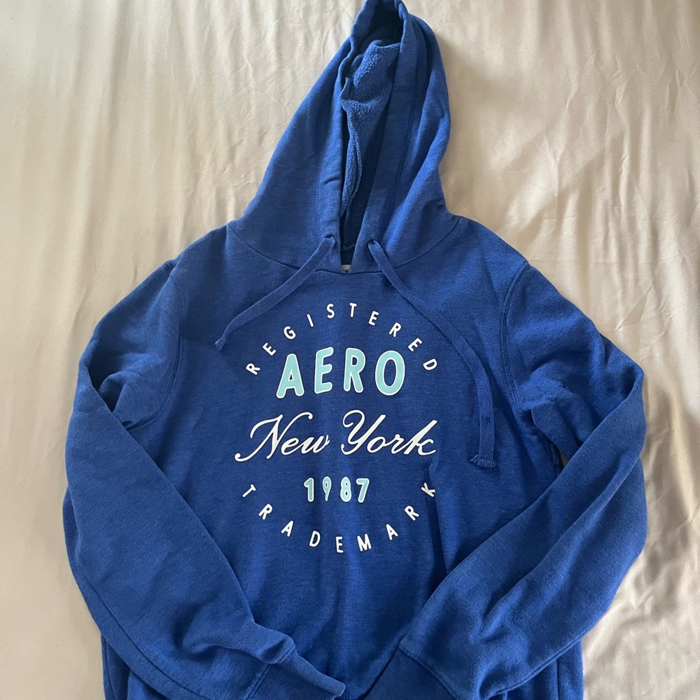 Aeropostale Blue Hoodie Sweater for Women